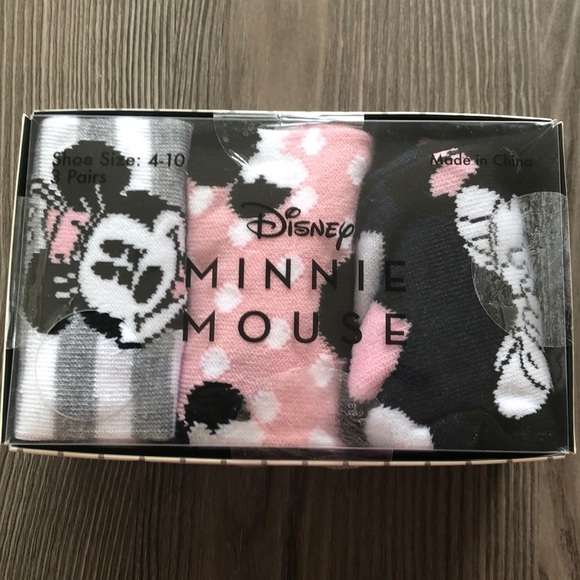 🎉HP x 2🎉🌺New🌺 Disney Minnie Mouse Socks🌺 - Picture 2 of 4